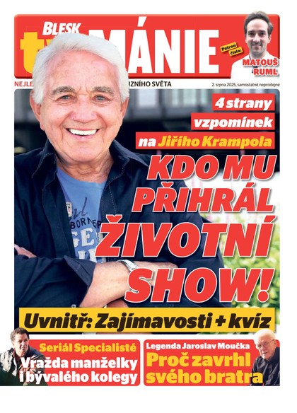E-magazín Blesk Tv manie - 02.08.2025 - CZECH NEWS CENTER a. s.