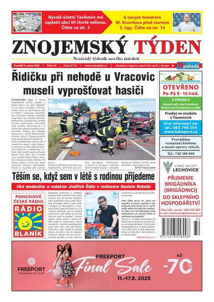 E-magazín Znojemský týden 32/2025 - Znojemský týden