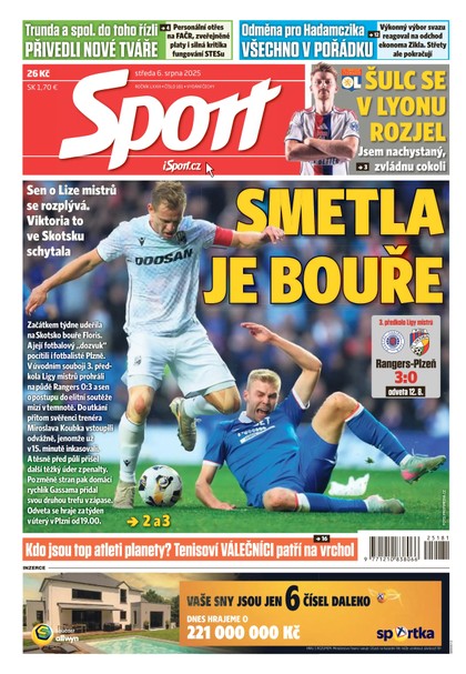 E-magazín Sport - 06.08.2025 - CZECH NEWS CENTER a. s.