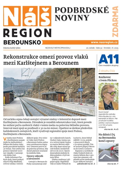 E-magazín Náš Region - Berounsko 32/2025 - A 11 s.r.o.