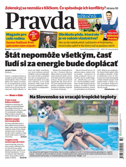 E-magazín Denník Pravda 7. 8. 2025 - OUR MEDIA SR a. s.