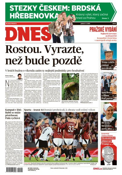 E-magazín MF DNES - 08.08.2025 - MAFRA, a.s.