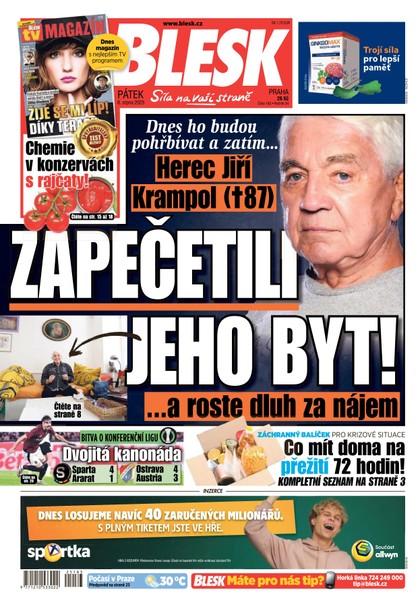 E-magazín Blesk - 08.08.2025 - CZECH NEWS CENTER a. s.