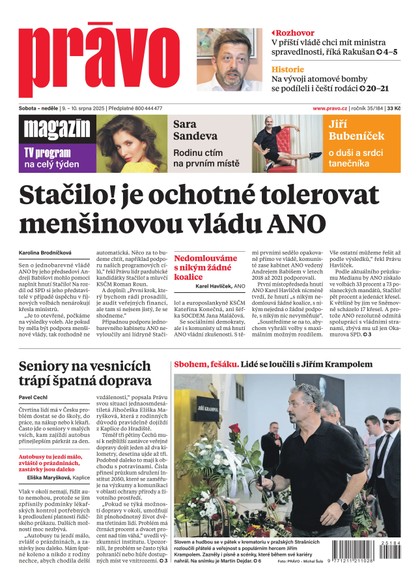 E-magazín Deník Právo - 9.8.2025 - Borgis, a.s.