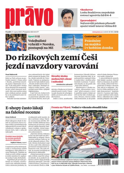 E-magazín Deník Právo - 11.8.2025 - Borgis, a.s.