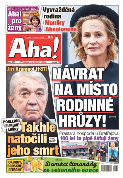 E-magazín AHA! - 11.08.2025 - CZECH NEWS CENTER a. s.
