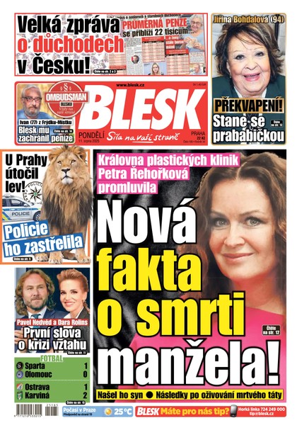 E-magazín Blesk - 11.08.2025 - CZECH NEWS CENTER a. s.