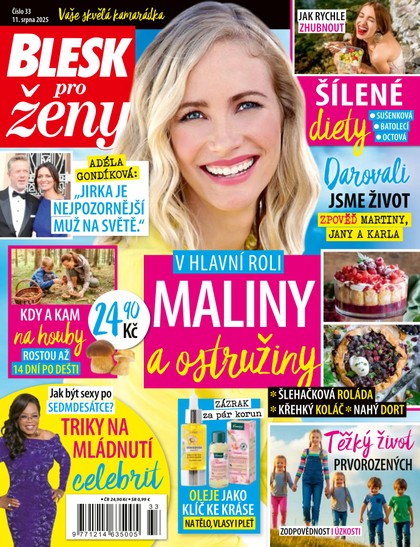 E-magazín BLESK PRO ŽENY - 33/2025 - CZECH NEWS CENTER a. s.