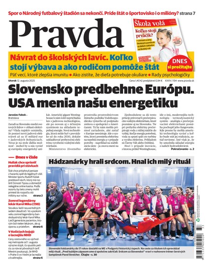 E-magazín Denník Pravda 12. 8. 2025 - OUR MEDIA SR a. s.