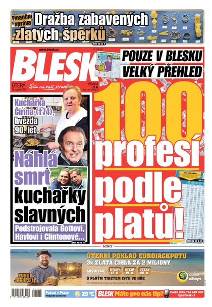 E-magazín Blesk - 12.08.2025 - CZECH NEWS CENTER a. s.