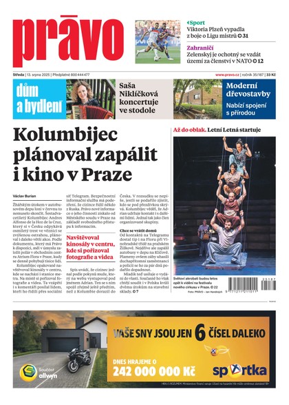 E-magazín Deník Právo - 13.8.2025 - Borgis, a.s.