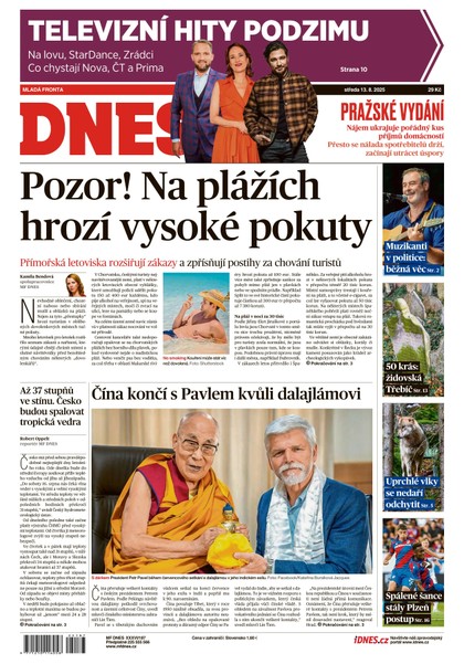 E-magazín MF DNES - 13.08.2025 - MAFRA, a.s.