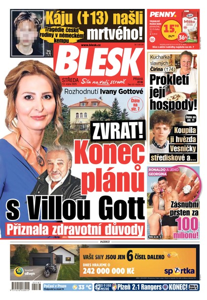 E-magazín Blesk - 13.08.2025 - CZECH NEWS CENTER a. s.