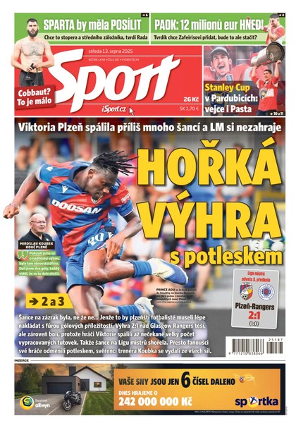 E-magazín Sport - 13.08.2025 - CZECH NEWS CENTER a. s.