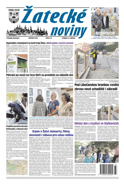 E-magazín Žatecké noviny 33/25 - Ohře Media