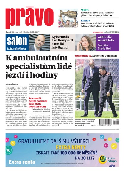 E-magazín Deník Právo - 14.8.2025 - Borgis, a.s.