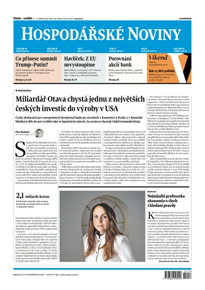 E-magazín HN 158 - 15.8.2025 - Economia, a.s.