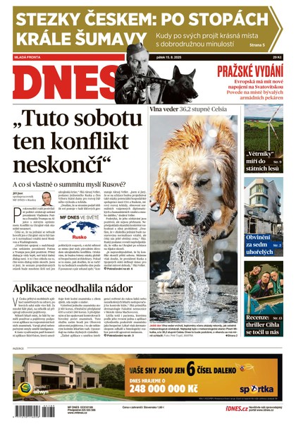E-magazín MF DNES - 15.08.2025 - MAFRA, a.s.