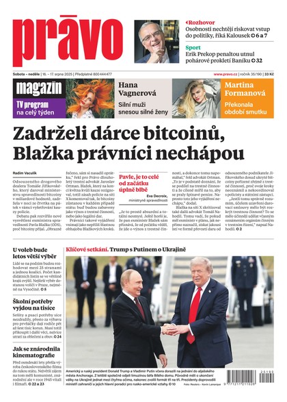 E-magazín Deník Právo - 16.8.2025 - Borgis, a.s.