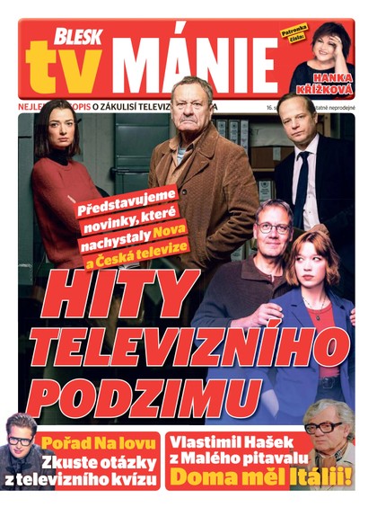 E-magazín Blesk Tv manie - 16.08.2025 - CZECH NEWS CENTER a. s.
