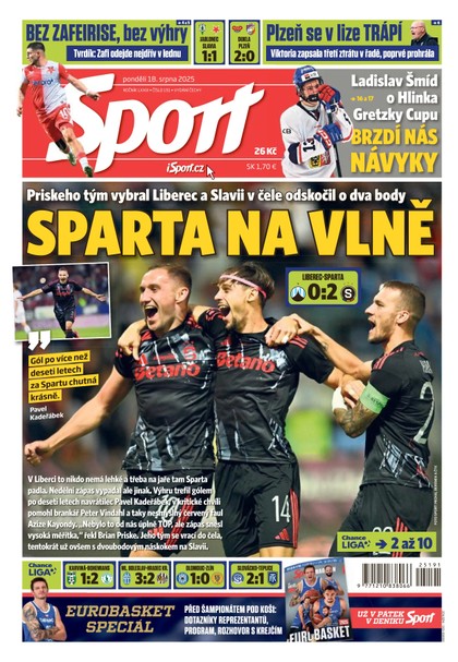 E-magazín Sport - 18.08.2025 - CZECH NEWS CENTER a. s.