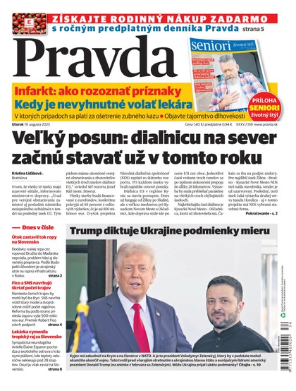 E-magazín Denník Pravda 19. 8. 2025 - OUR MEDIA SR a. s.