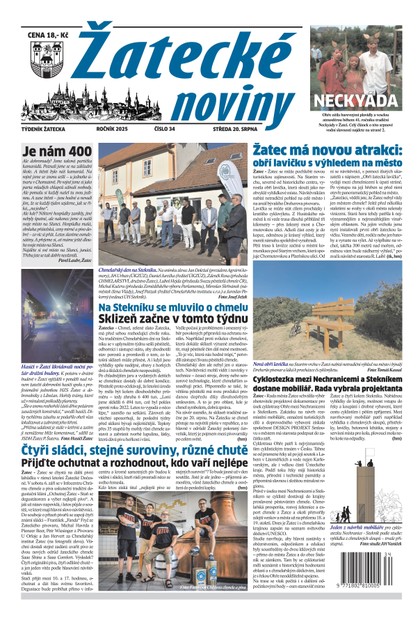 E-magazín Žatecké noviny 34/25 - Ohře Media