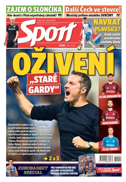 E-magazín Sport - 19.08.2025 - CZECH NEWS CENTER a. s.