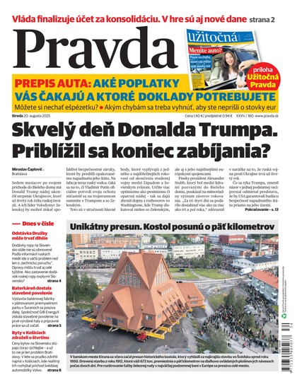 E-magazín Denník Pravda 20. 8. 2025 - OUR MEDIA SR a. s.