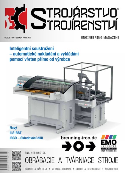 E-magazín STROJÁRSTVO/STROJÍRENSTVÍ 9/2025 - MEDIA/ST s.r.o.