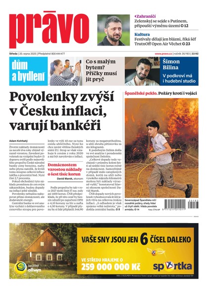 E-magazín Deník Právo - 20.8.2025 - Borgis, a.s.