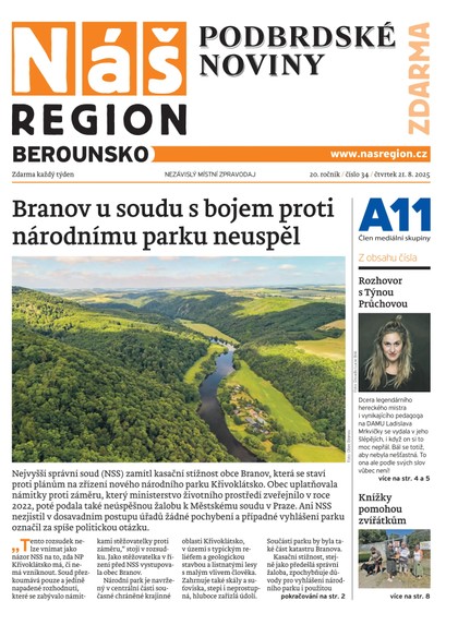 E-magazín Náš Region - Berounsko 34/2025 - A 11 s.r.o.
