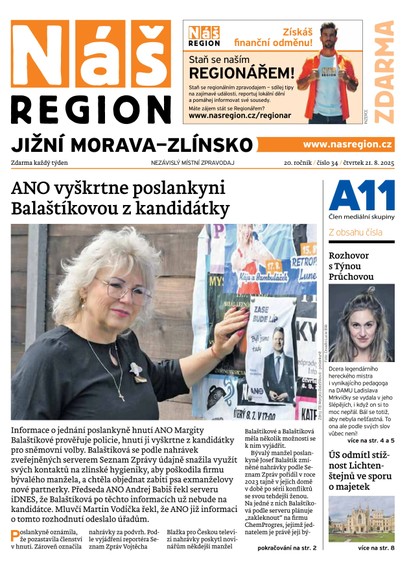 E-magazín Náš Region - Jižní Morava/Zlínsko 34/2025 - A 11 s.r.o.
