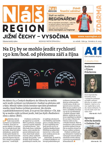 E-magazín Náš Region - Vysočina 34/2025 - A 11 s.r.o.