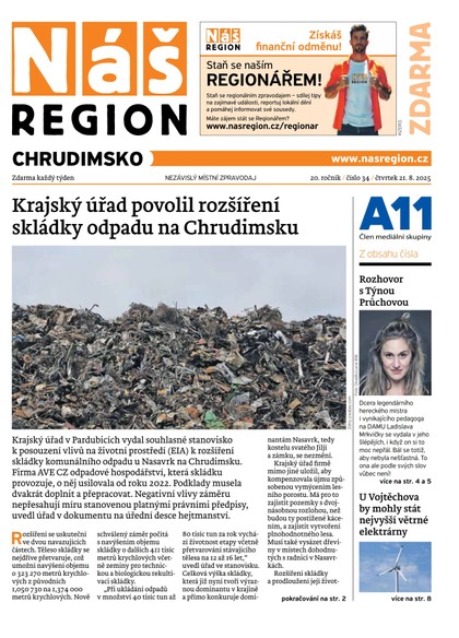 E-magazín Náš Region - Chrudimsko 34/2025 - A 11 s.r.o.