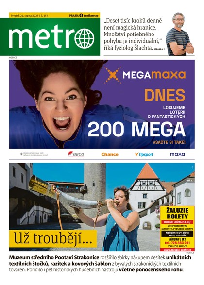 E-magazín METRO - 21.08.2025 - MAFRA, a.s.