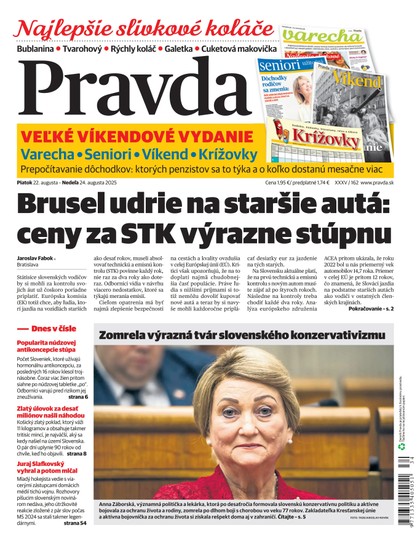 E-magazín Denník Pravda 22. 8. 2025 - OUR MEDIA SR a. s.