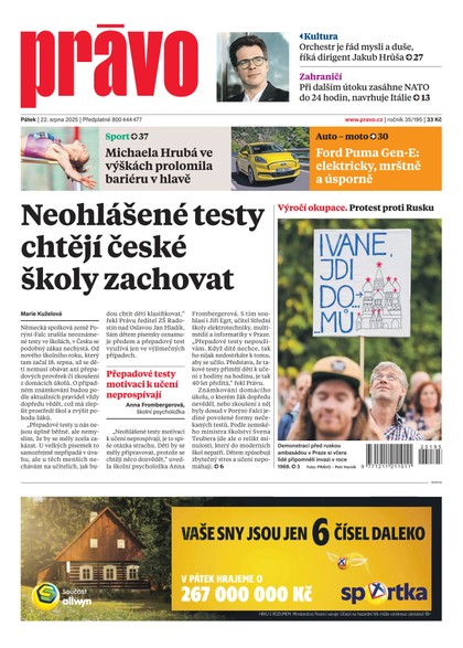 E-magazín Deník Právo - 22.8.2025 - Borgis, a.s.