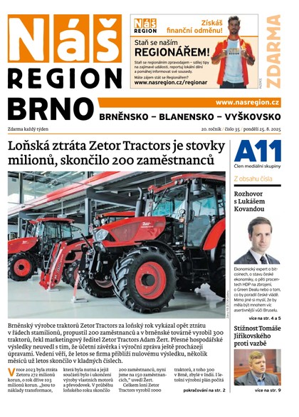 E-magazín Náš Region - Brno 35/2025 - A 11 s.r.o.