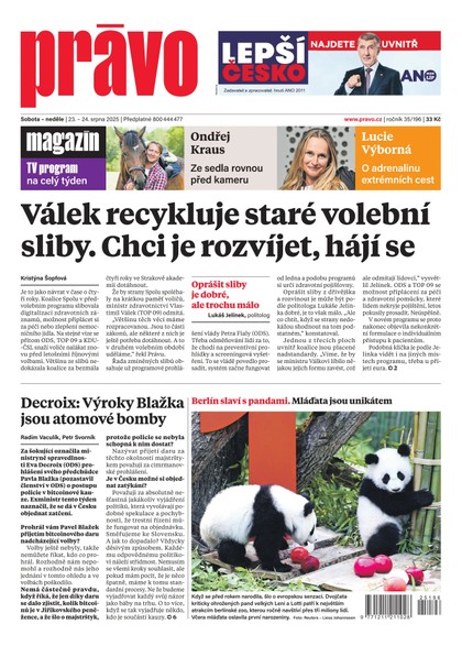 E-magazín Deník Právo - 23.8.2025 - Borgis, a.s.