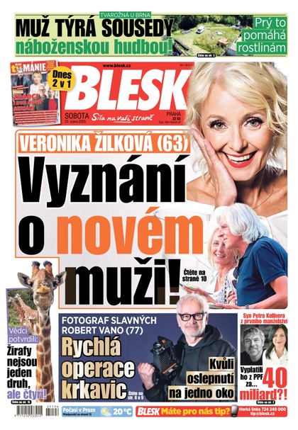 E-magazín Blesk - 23.08.2025 - CZECH NEWS CENTER a. s.