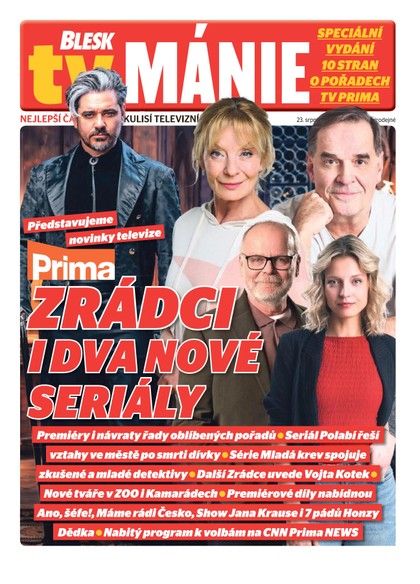 E-magazín Blesk Tv manie - 23.08.2025 - CZECH NEWS CENTER a. s.
