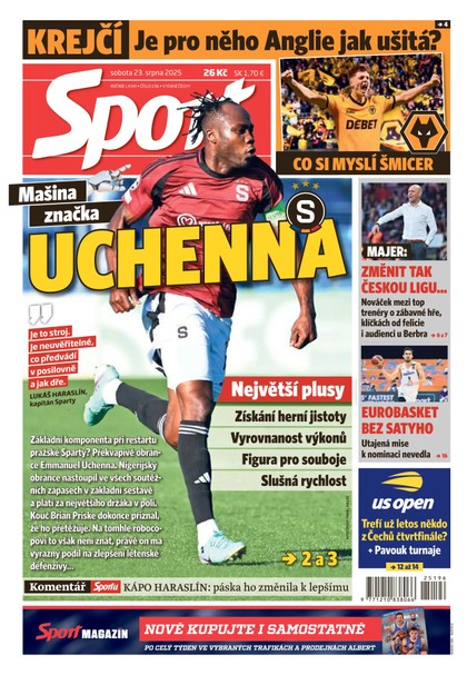 E-magazín Sport - 23.08.2025 - CZECH NEWS CENTER a. s.