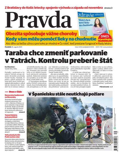 E-magazín Denník Pravda 25. 8. 2025 - OUR MEDIA SR a. s.