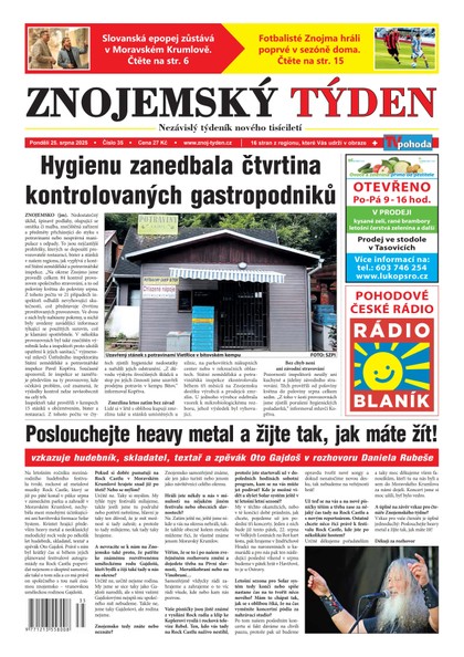 E-magazín Znojemský týden 35/2025 - Znojemský týden