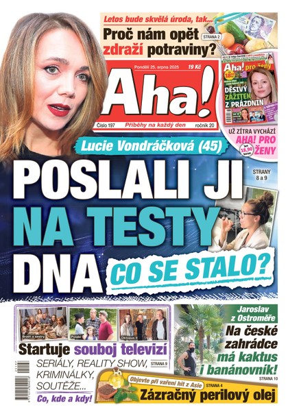 E-magazín AHA! - 25.08.2025 - CZECH NEWS CENTER a. s.
