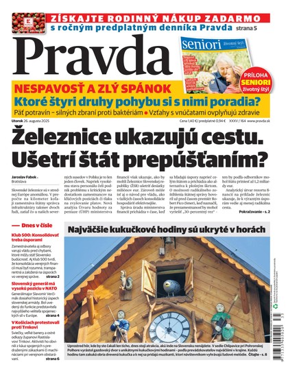 E-magazín Denník Pravda 26. 8. 2025 - OUR MEDIA SR a. s.