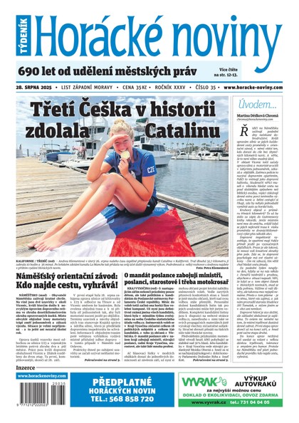 E-magazín Horácké noviny 35/2025 - Horácké noviny