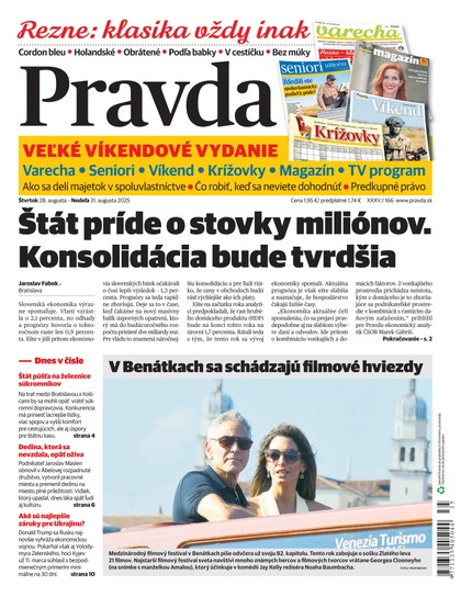 E-magazín Denník Pravda 28. 8. 2025 - OUR MEDIA SR a. s.
