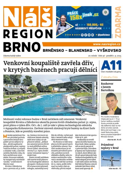 E-magazín Náš Region - Brno 36/2025 - A 11 s.r.o.